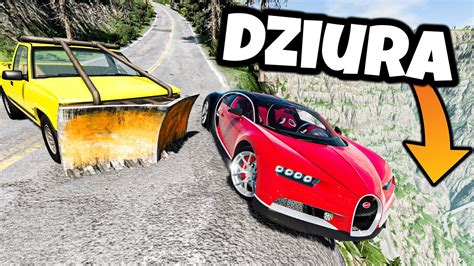 SAMOCHODY SPADAJĄ WYŚCIGI NA STRASZNYM KLIFIE BeamNG Drive YouTube