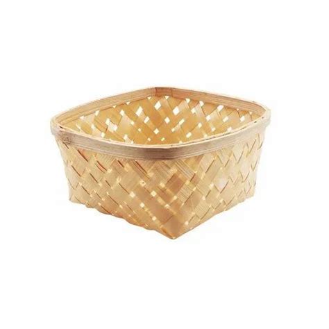 Small Square Bamboo Basket - Natural Bamboo at Rs 31.67/piece | Food Gift Basket in Agartala ...