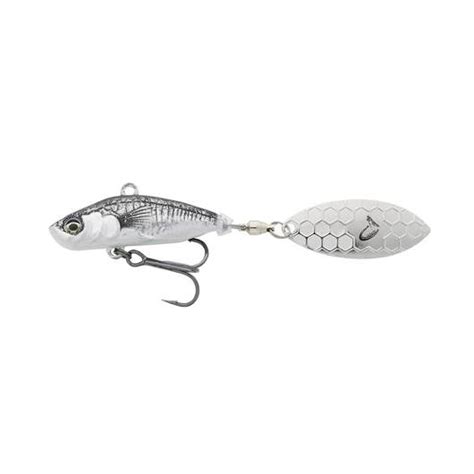 D Sticklebait Tailspin Savage Gear Cm G Sinking Black Silver