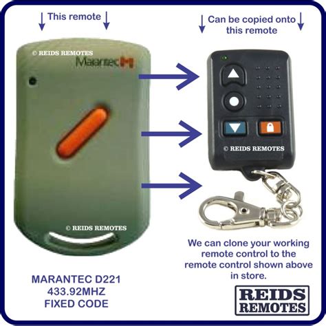 Marantec D Red Button Mhz Light Grey Garage Remote Control