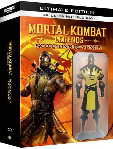 Mortal Kombat Legends film animé Steelbook Blu ray 4K DVD