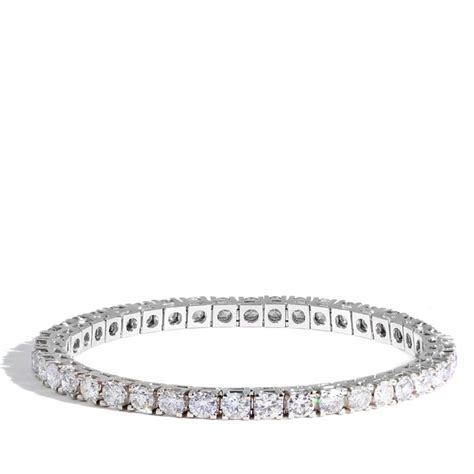 4 5 Carat Diamond Tennis Bracelet Set In White Gold