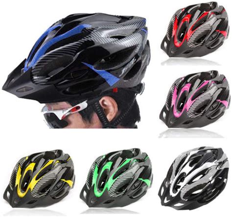 Bicycle Helmets Cycling Road Mountain Bike Safety Helmet Adults Adjustable Cycling Safely Cap ...