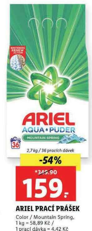 Ariel Mountain Spring Prac Gel L V Akci Akcniceny Cz