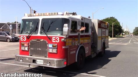 HFD HORN BLASTS Wave Hamilton Fire E3 Responding W E2 To A