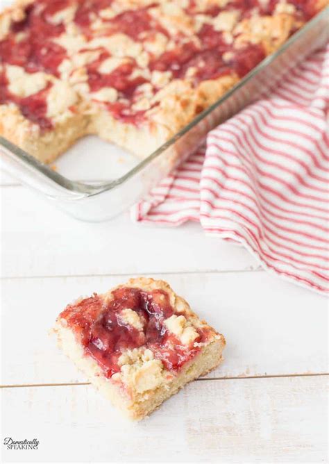 Strawberry Cream Cheese Bars - Domestically Speaking