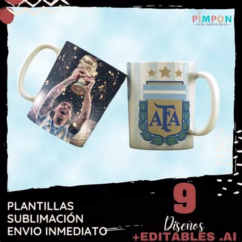 Plantillas Para Sublimar Tazas Argentina Campeon Mundial En Venta En