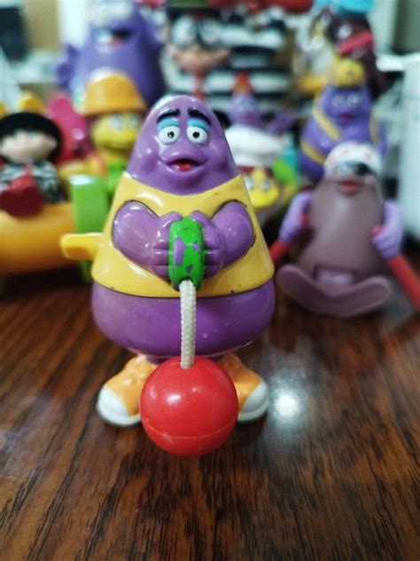 Mcdonalds Mcdo Happy Meal Toy 2000 Wind Up Ball Vintage Grimace Vtg