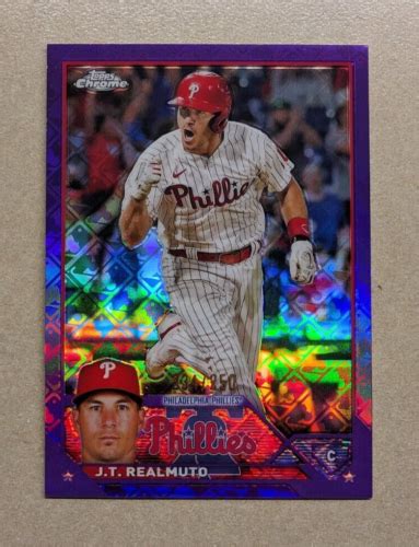 2023 Topps Chrome Logofractor JT REALMUTO 250 Purple Refractor