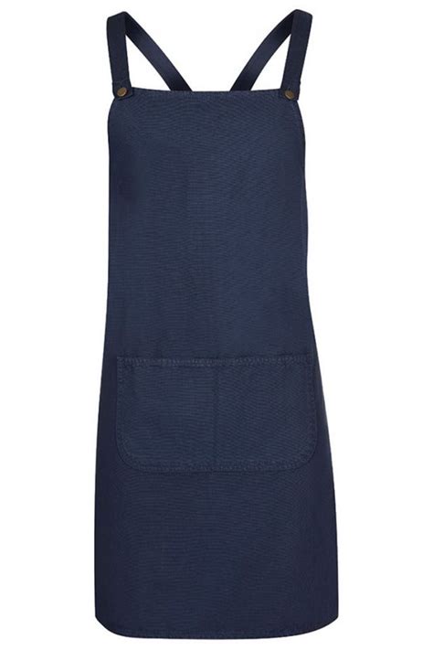 Full Bib Apron Navy Uniform Edit