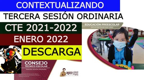 Gu A Para La Tercera Sesi N Ordinaria Del Consejo T Cnico Escolar