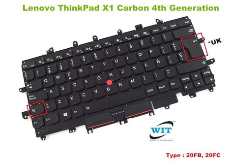 Laptop Keyboard For Lenovo Thinkpad X1 Carbon 4th Generation 2016 Laptop Type 20fb 20fc Fru