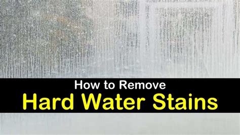 Removing Hard Water Stains Windows