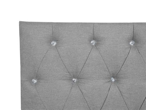 Fabric EU King Size Divan Bed Light Grey DUCHESS | Beliani.co.uk