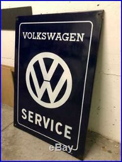 Original VW Enamel Sign Porcelain Service Vintage 1960s Volkswagen ...