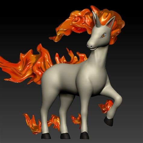 Descargar Archivo Stl Pokemon Rapidash Dise O Imprimible En D Cults