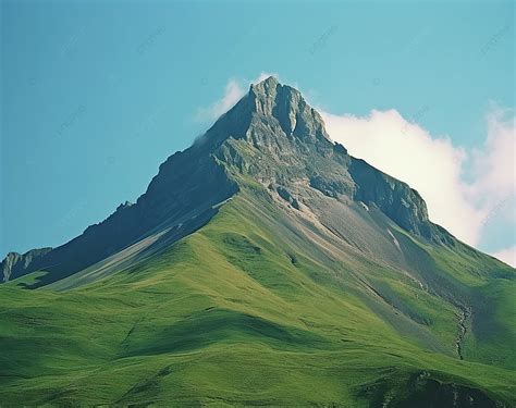 جبل على رأس جبل أخضر غيم النهار مجال صورة الخلفية للتحميل مجانا