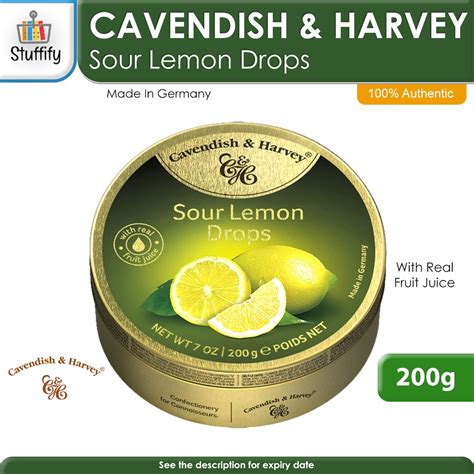 Cavendish And Harvey Sour Lemon Drops 200g Shopee Philippines