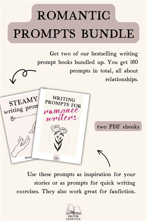 Bundle Writing Prompts For Romance Writers Steamy Writing Etsy