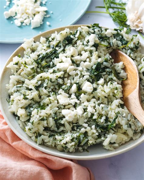 Spinach Rice With Feta A Couple Cooks