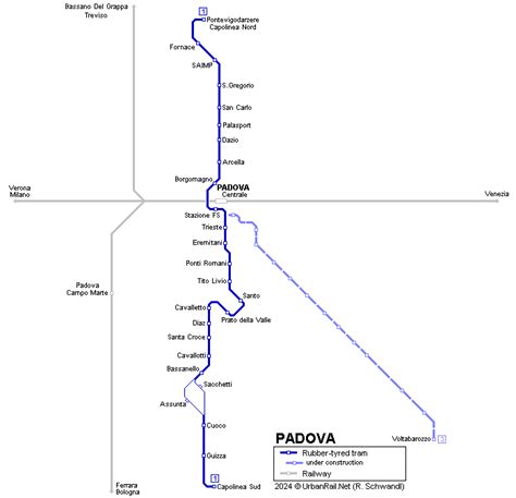 UrbanRail.Net > Europe > Italy > Veneto > Padova / Padua Tram