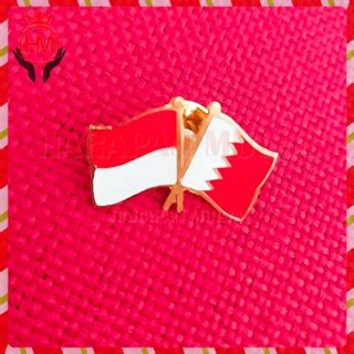 Jual Bros Bendera Persahabatan Indonesia Dan Bahrain Cross Flag Pin