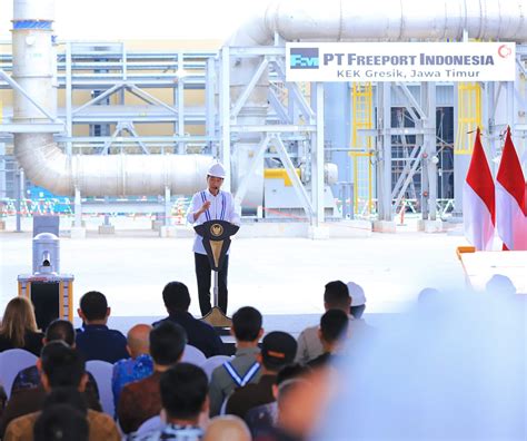 Produksi Smelter Freeport Di Gresik Diresmikan Presiden Jokowi Pj