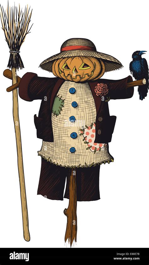 Clip Art Scarecrow Hi Res Stock Photography And Images Alamy