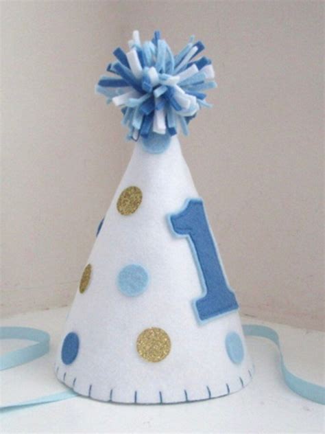 Felt Party Hat Polka Dot Party Hat First Birthday Hat Smash Etsy