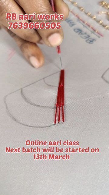 Sowmiya R On Instagram 👉aari Embroidery Class Details👈 Online Classes