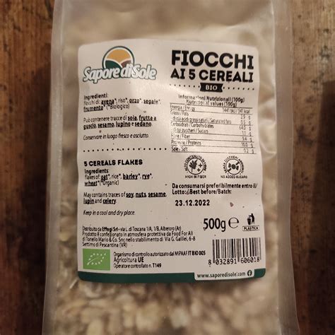 Sapore Di Sole Fiocchi Ai 5 Cereali Reviews Abillion