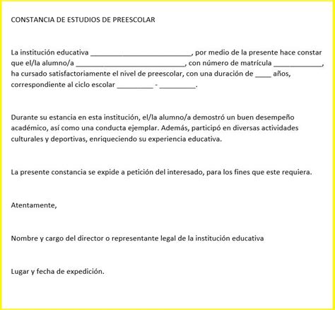 Constancia de Estudios de Preescolar Qué es y cómo se obtiene