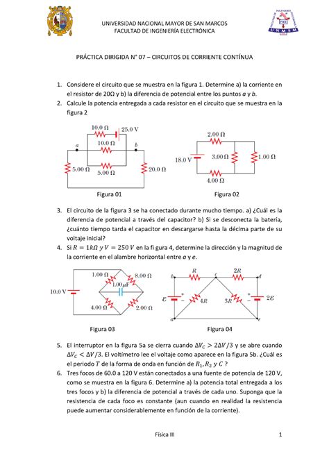 Practica N7 FACULTAD DE INGENIERÍA ELECTRÓNICA PRÁCTICA DIRIGIDA N