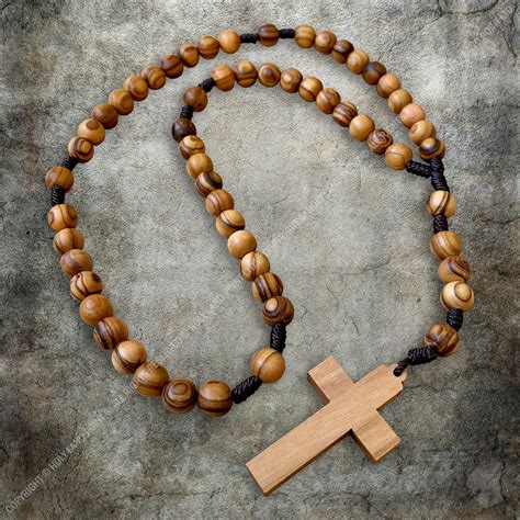 Holy Land Rosary Catholic Rosary Olive Wood Rosary Prayer Etsy