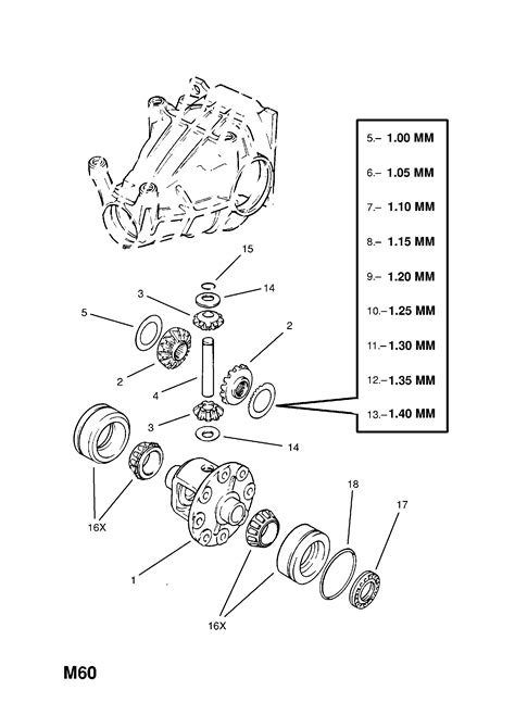 Opel Omega A Differential Assembly Contd Opel Epc Online