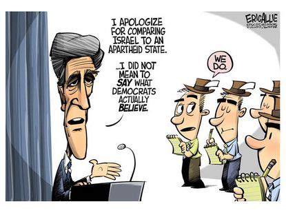 Political cartoon John Kerry Israel apartheid | The Week