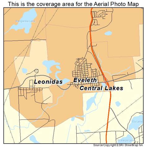 Aerial Photography Map of Eveleth, MN Minnesota