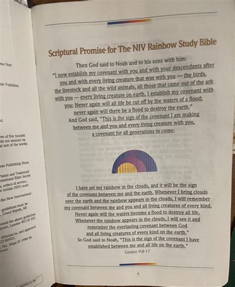 The NIV Rainbow Study Leather Bible 1992 MINT Condition - Etsy