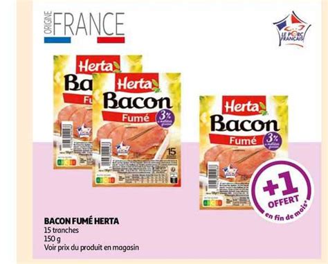 Promo Bacon Fum Herta Chez Auchan Icatalogue Fr