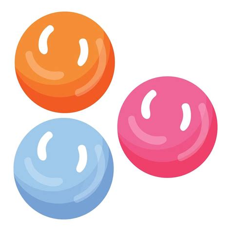 Gum Colorful Balls Icon Cartoon Vector Candy Pink 14192629 Vector Art At Vecteezy