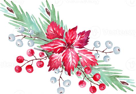 Christmas Composition Watercolor Clipart 33345740 Png