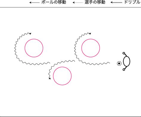 練習テーマ：ドリブル 『曲線ドリブル』 サッカートレー二ングネット