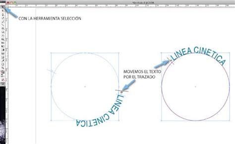 Linea Cinetica Texto En Trazado En Indesign