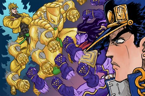 Jotaro Vs Dio Wallpapers Top Free Jotaro Vs Dio Backgrounds Wallpaperaccess