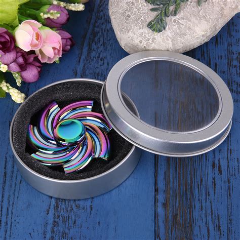 Buy Color Arc In Alloy In Heart Shape Tri Fidget Main Spinner Fidget