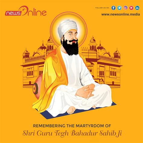 Guru Tegh Bahadur Jayanti 2023 Wishes Quotes Images Greetings