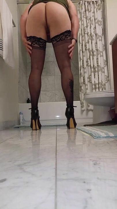 Man In Heels Plays With Cock Gay Crossdresser Masturbation Porn Feat Blackheels XHamster