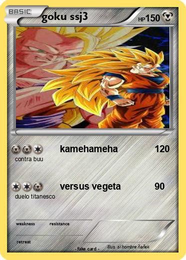 Pok Mon Goku Ssj Kamehameha Mi Carta Pok Mon