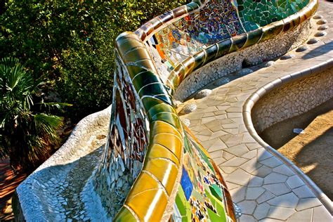 Antoni Gaudi Stunning Benches In Park Güell Barcelona 3 Nights In