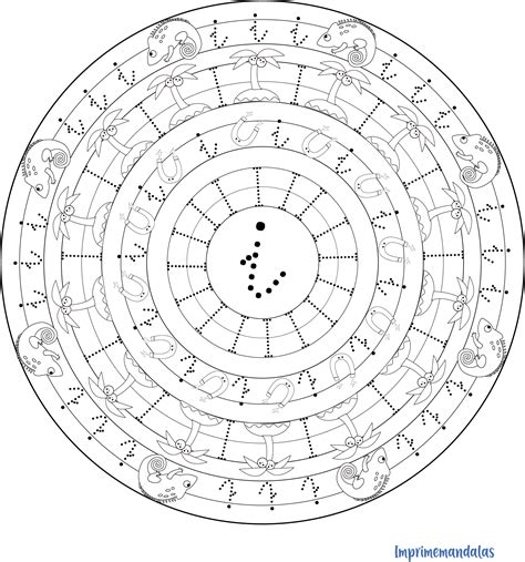 Mandala Para Grafomotricidad Vocal I